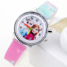 Load image into Gallery viewer, Princess Elsa Children Watches Spiderman Colorful Light Source Boys Watch Girls Kids Party Gift Clock Wrist Relogio Feminino - Hanzlah Naik