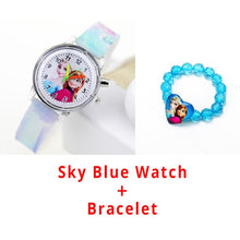 Load image into Gallery viewer, Princess Elsa Children Watches Spiderman Colorful Light Source Boys Watch Girls Kids Party Gift Clock Wrist Relogio Feminino - Hanzlah Naik