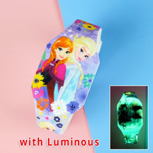 Load image into Gallery viewer, 2020 Luminous Spiderman Kids Watches Girls Princess Avengers Cartoon Pattern LED Boys Watch Reloj Infantil Wristwatches - Hanzlah Naik