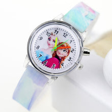 Load image into Gallery viewer, Princess Elsa Children Watches Spiderman Colorful Light Source Boys Watch Girls Kids Party Gift Clock Wrist Relogio Feminino - Hanzlah Naik
