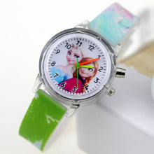 Load image into Gallery viewer, Princess Elsa Children Watches Spiderman Colorful Light Source Boys Watch Girls Kids Party Gift Clock Wrist Relogio Feminino - Hanzlah Naik
