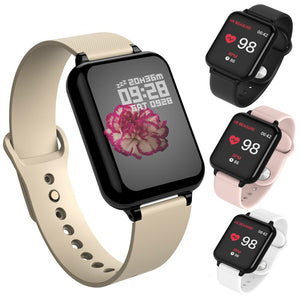 B57 I5 fitness tracker smart watch Waterproof Sport For IOS Android phone Smartwatch Heart Rate Monitor Blood Pressure Functions - Hanzlah Naik