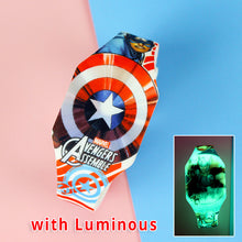 Load image into Gallery viewer, 2020 Luminous Spiderman Kids Watches Girls Princess Avengers Cartoon Pattern LED Boys Watch Reloj Infantil Wristwatches - Hanzlah Naik
