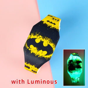 2020 Luminous Spiderman Kids Watches Girls Princess Avengers Cartoon Pattern LED Boys Watch Reloj Infantil Wristwatches - Hanzlah Naik