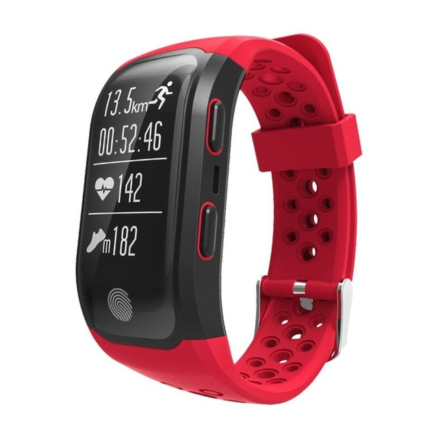 S908 GPS Smart Band Fitness Smart Wristband Heart Rate IP68 Waterproof Bracelet Tracker Smartband Watch - Hanzlah Naik